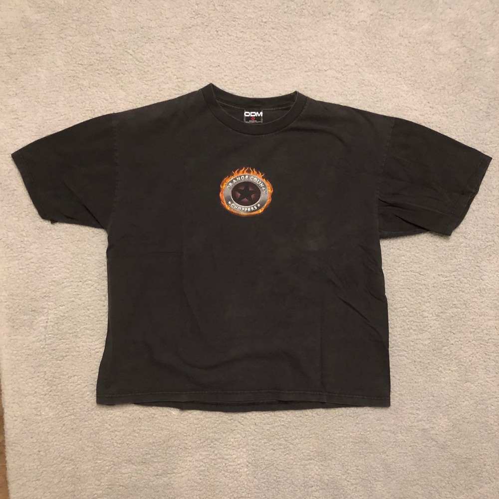 Orange County Choppers Vintage T Shirt Mens XL Black ODM Biker Graphic Tee Y2K